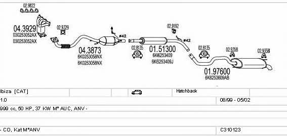 C310123007028 Mts Exhaust system