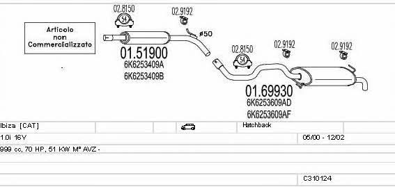 C310124007029 Mts Exhaust system