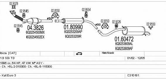 C310181007103 Mts Exhaust system