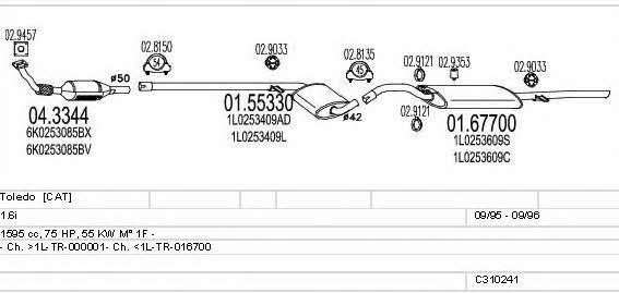  C310241006479 Exhaust system C310241006479