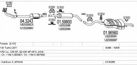 C310256006496 Mts Exhaust system