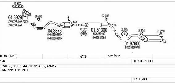 C310298009830 Mts Exhaust system