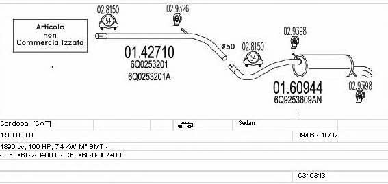 C310343010740 Mts Exhaust system