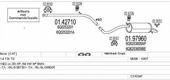 C310347010745 Mts Exhaust system