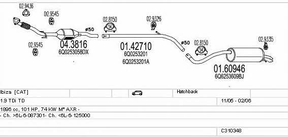 C310348010746 Mts Exhaust system