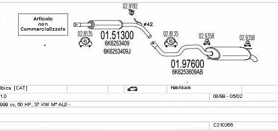 C310356012005 Mts Exhaust system