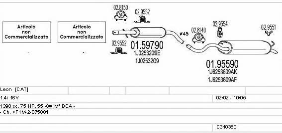 C310360012026 Mts Exhaust system