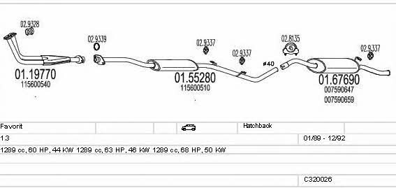 C320026004796 Mts Exhaust system