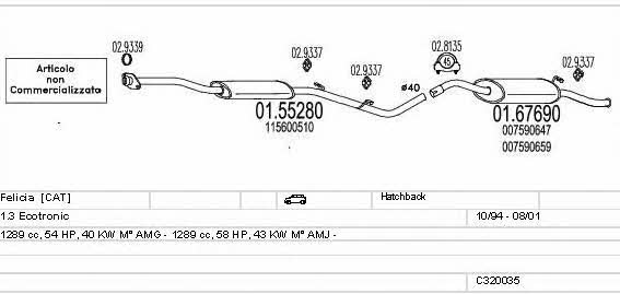 C320035004809 Mts Exhaust system