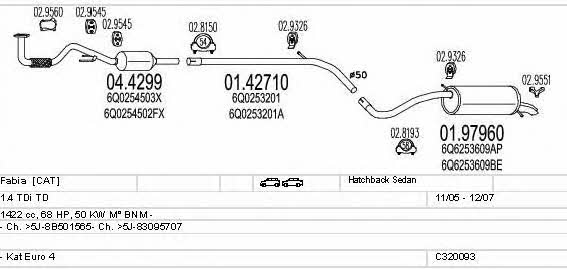 C320093010760 Mts Exhaust system