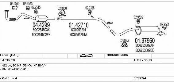 C320094010761 Mts Exhaust system
