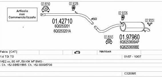 C320095010762 Mts Exhaust system