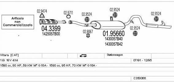 Mts C350066004927 Exhaust system C350066004927