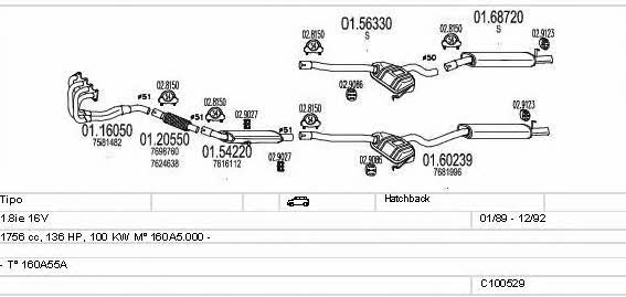  C100529013246 Exhaust system C100529013246