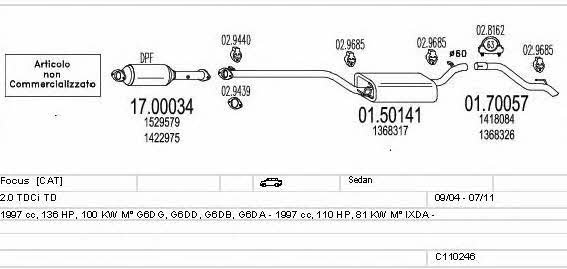 C110246019463 Mts Exhaust system