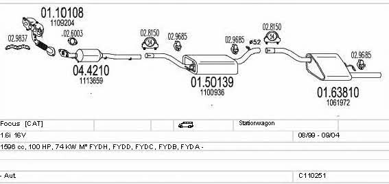 C110251003981 Mts Exhaust system