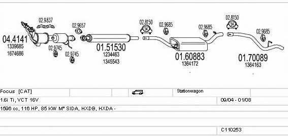 C110253003983 Mts Exhaust system