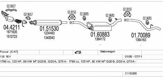 C110256003987 Mts Exhaust system