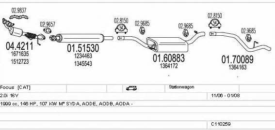 C110259003991 Mts Exhaust system