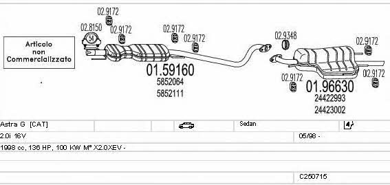 C250715008103 Mts Exhaust system