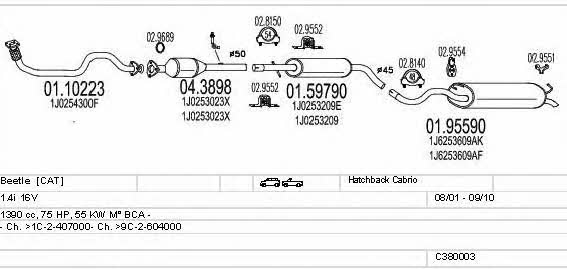 C380003002791 Mts Exhaust system