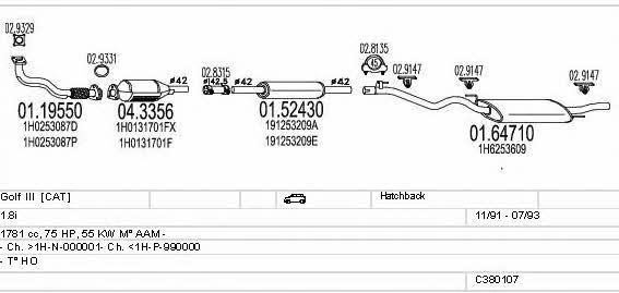 C380107002902 Mts Exhaust system