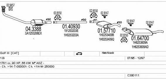 C380111002911 Mts Exhaust system