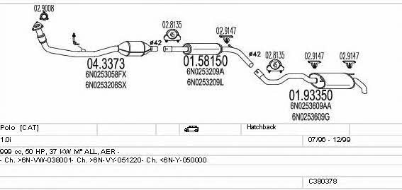 C380378003239 Mts Exhaust system