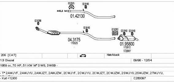 C260097005998 Mts Exhaust system