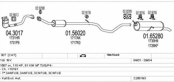 C260193006092 Mts Exhaust system