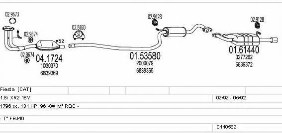  C110582008690 Exhaust system C110582008690