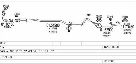 Mts C110633008584 Exhaust system C110633008584