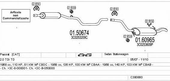 C380880023048 Mts Exhaust system