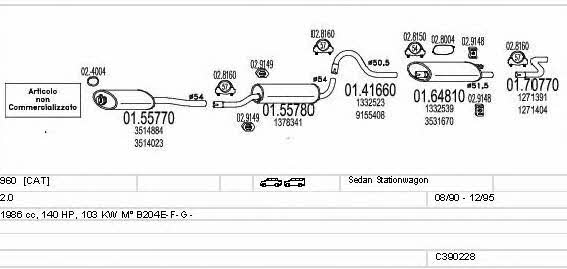 Mts C390228008155 Exhaust system C390228008155
