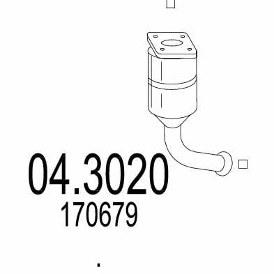 Mts 04.3020 Catalytic Converter 043020