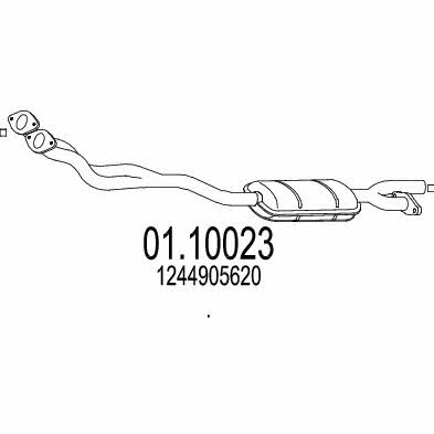 Mts 01.10023 Exhaust pipe 0110023