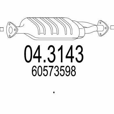 Mts 04.3143 Catalytic Converter 043143