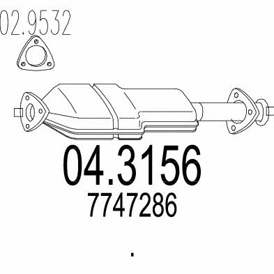 Mts 04.3156 Catalytic Converter 043156