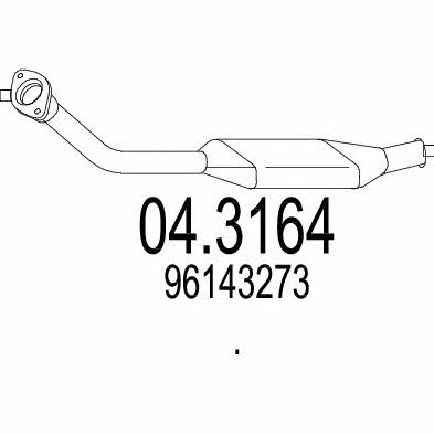 Mts 04.3164 Catalytic Converter 043164