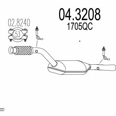 Mts 04.3208 Catalytic Converter 043208