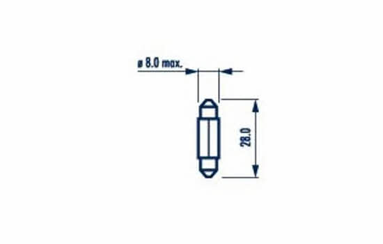 Glow bulb C3W 12V 3W Narva 170943000