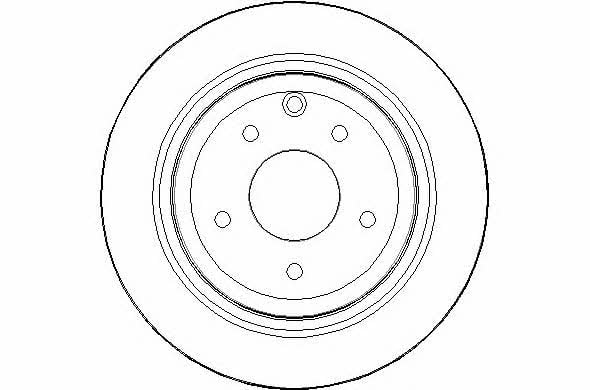 National NBD1489 Rear brake disc, non-ventilated NBD1489