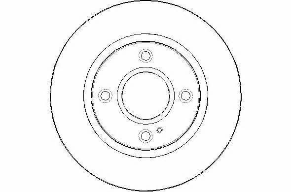 National NBD1506 Front brake disc ventilated NBD1506