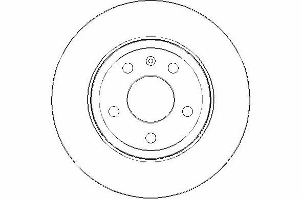 National NBD1521 Rear brake disc, non-ventilated NBD1521
