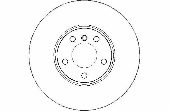 National NBD1524 Front brake disc ventilated NBD1524