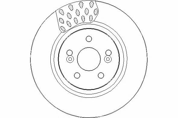 National NBD1539 Front brake disc ventilated NBD1539