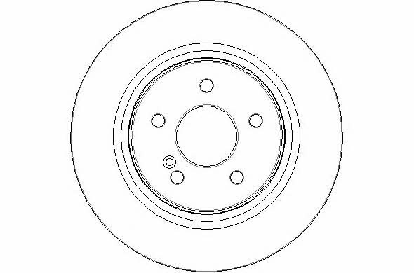National NBD1554 Rear brake disc, non-ventilated NBD1554