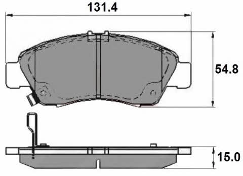 National NP2145 Brake Pad Set, disc brake NP2145