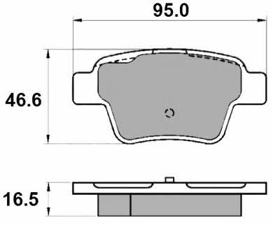 National NP2226 Brake Pad Set, disc brake NP2226