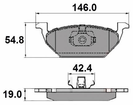 National NP2039 Brake Pad Set, disc brake NP2039